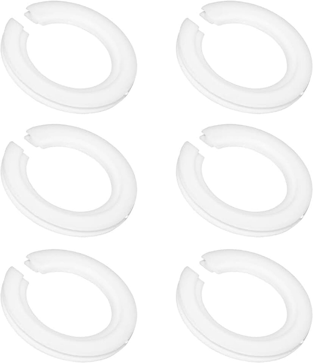 Adapter E27 naar E14, 42mm op 29mm, kunststof, 6 stuks met duplex ring fitting