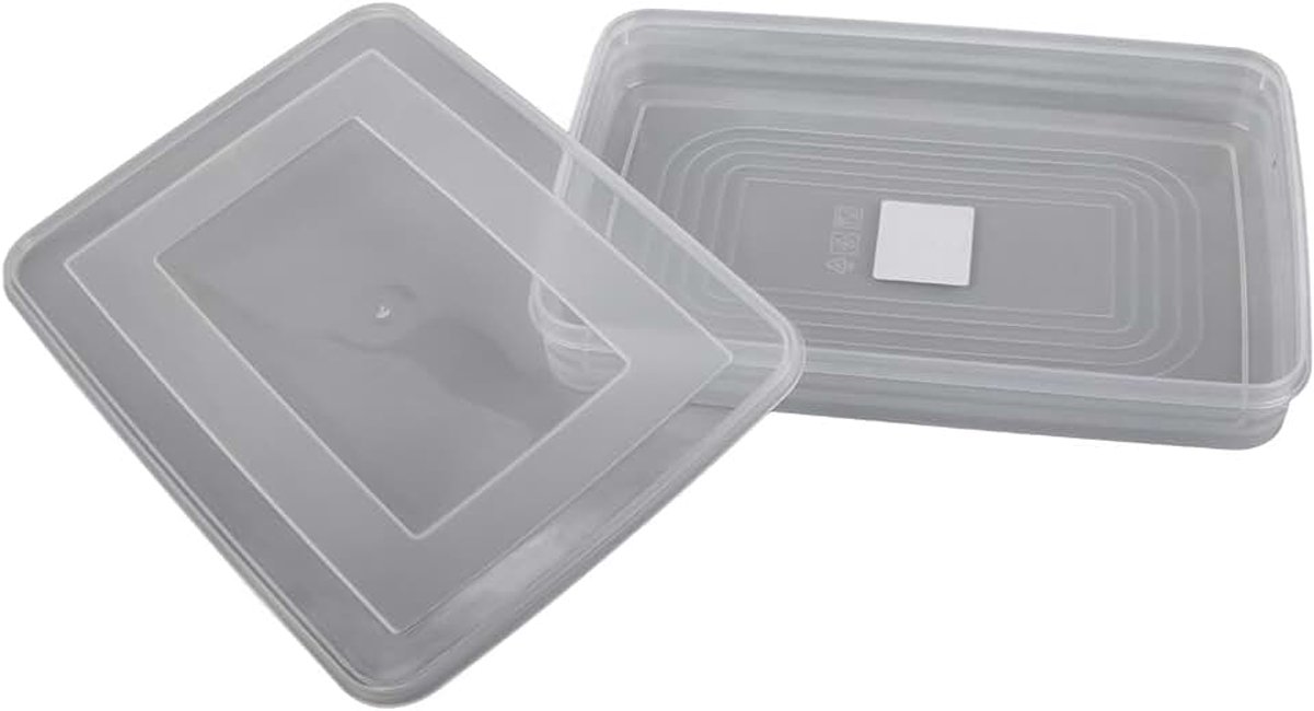 Voedselcontainers met Deksel, Grote Capaciteit, Vriezer Veilig, Geschikt voor Knoedels Wontons en Broodjes