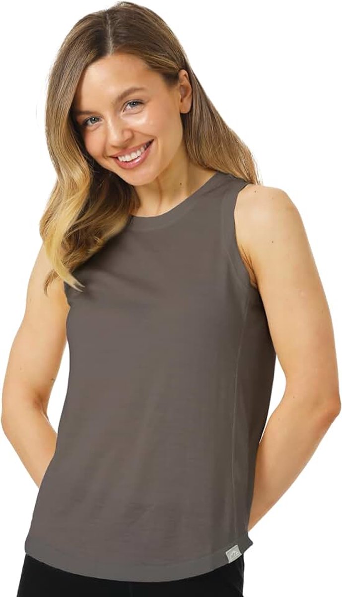 Tank Top Dames - Actieve Merino Wol Ondershirt Vochtafvoerend Ademend Anti-Geur Lichtgewicht Base Layer