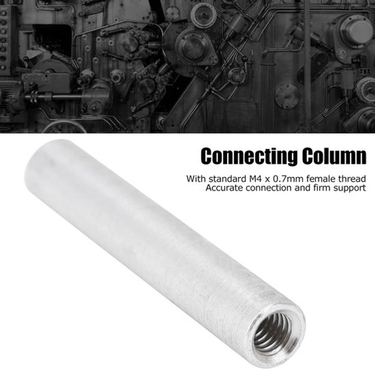 Afstandhouder Aluminium - M4x0,7 mm - Slijtvast - Bevestigingsmiddel - Structurele Ondersteuning - Lengte 46 mm - Afstandsstuk