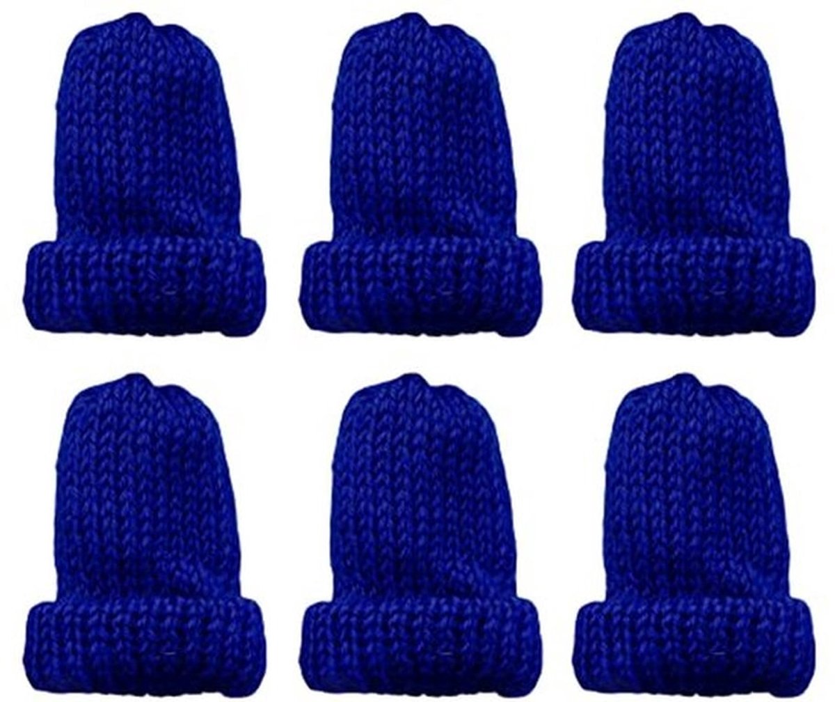 Set van 6 Gebreide Eierwarmers voor Ontbijt Eieren - Mini Mutsen voor Creatieve Tafeldecoratie