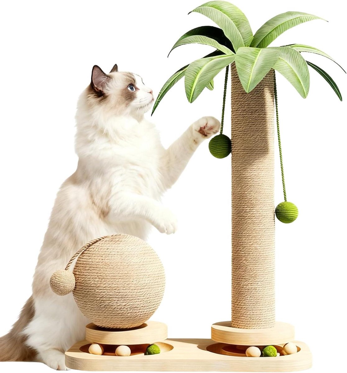 Krabpaal Toren - Kattenboom Speelgoed - Katten Spelen - Sisal Krabpalen - 38x45 cm - Niet gespecificeerd