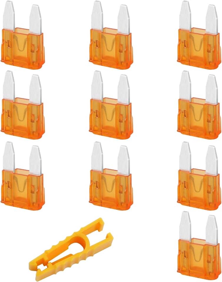 10 stuks autozekeringen set Mini 5 A voor auto, camper, vrachtwagen, motorfiets, boot