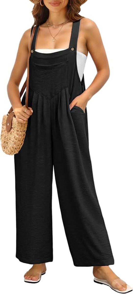 Tuinbroek voor dames, VK zomer jumpsuits playsuit overall zwangerschap zwangerschap losse casual vakantie kleding met zijzakken verstelbare bandjes