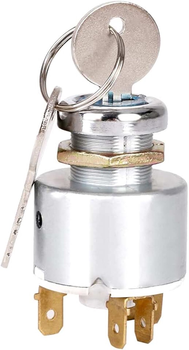 12V Contactslot Contactslot Motor Start Schakelaar Auto Bobine met 2 Sleutels voor Auto 'S Motorfietsen Boten