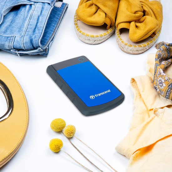 Externe Harde Schijf - Opslagapparaat - Bestanden Opslaan - Drievoudige Schokbescherming - 1 TB - Blauw — afbeelding 3