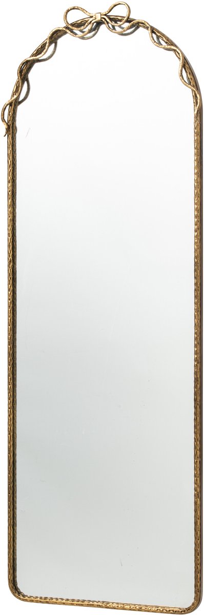 J-Line wandspiegel strik - ijzer - goud