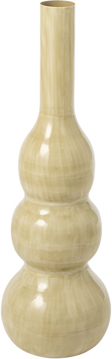 J-Line Vaas - ijzer - lichtgroen