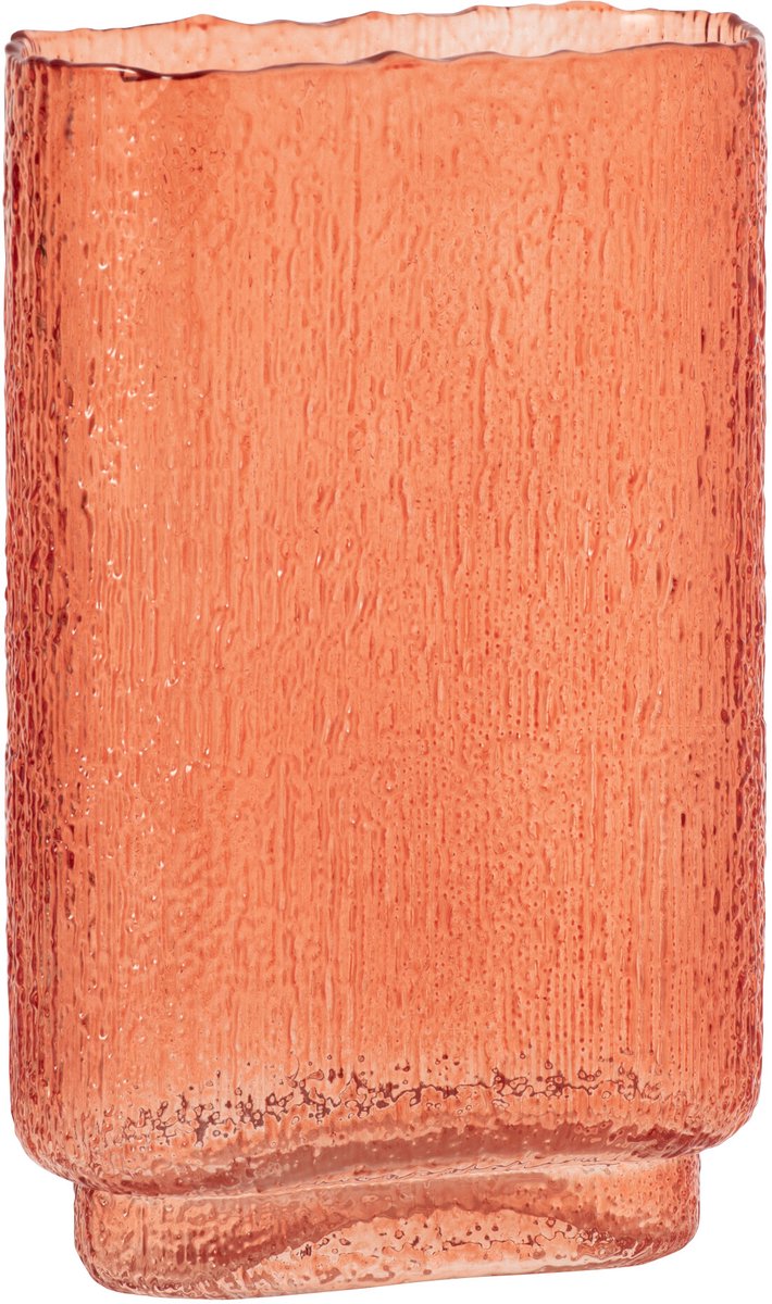 J-Line vaas - glas - oranje - large