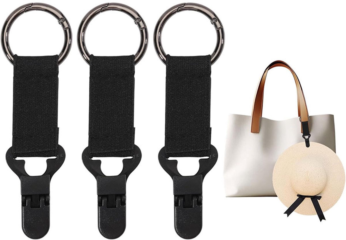Reishoedclip - 3-pack onmisbaar accessoire voor vakanties strand cruises reistassen rugzakken en bagage