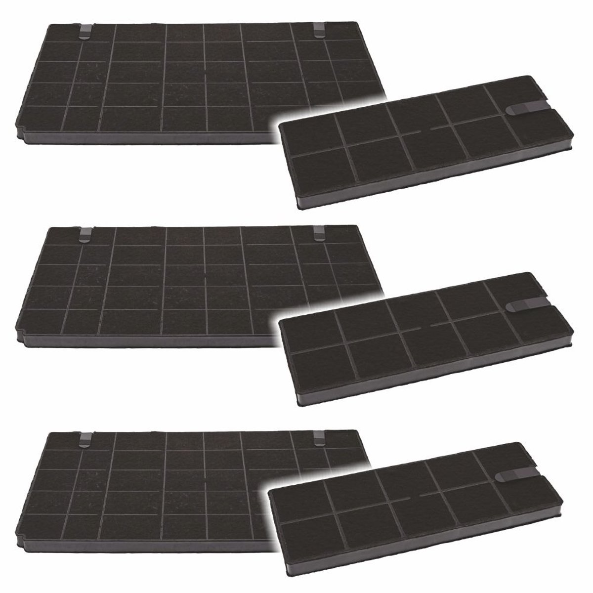 3x Zanussi Koolstoffilter MCFB63ST / 9029802122 / MCFB63 (2St.)