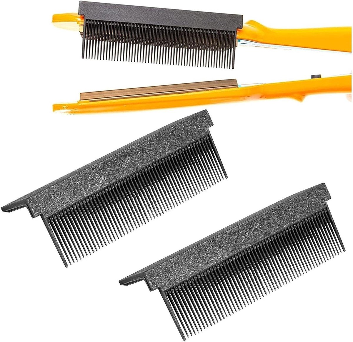 Platte Ijzeren Kam - Stijltang Opzetstuk - Haar Stijlen - Glijdt Door Haar - 9 x 3.1 x 2.9 cm