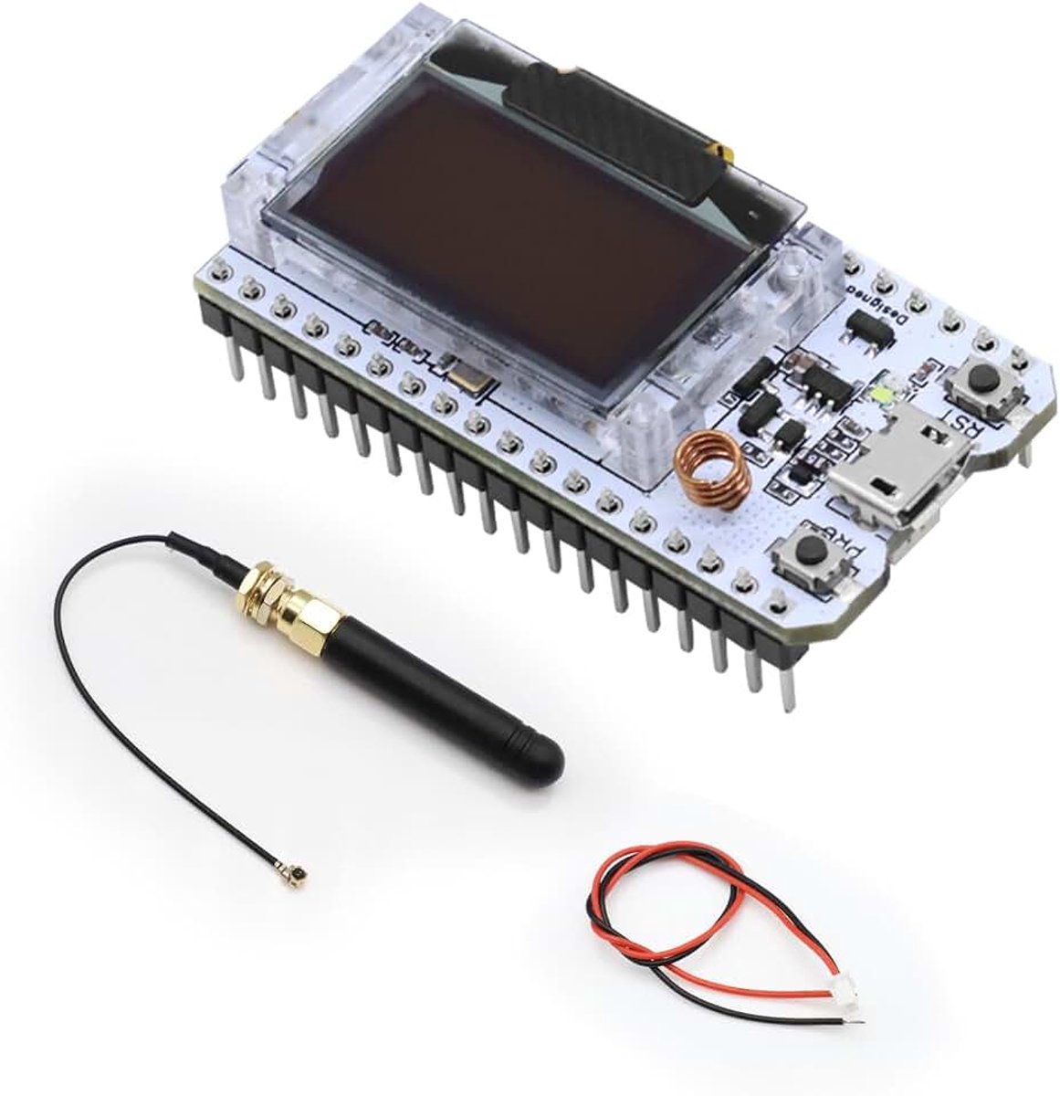 ESP32 Module, SX1276 LoRa V2 Board met OLED-display en antenne, V2 ESP32 WiFi Bluetooth IOT Board CP2012 SX-1262 868MHz-915MHz voor Arduino