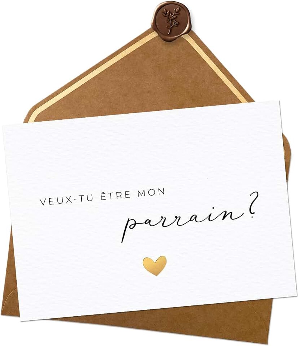 Coon Wil je mijn peetvader zijn - Sponsor Gift - Godfather-advertentie