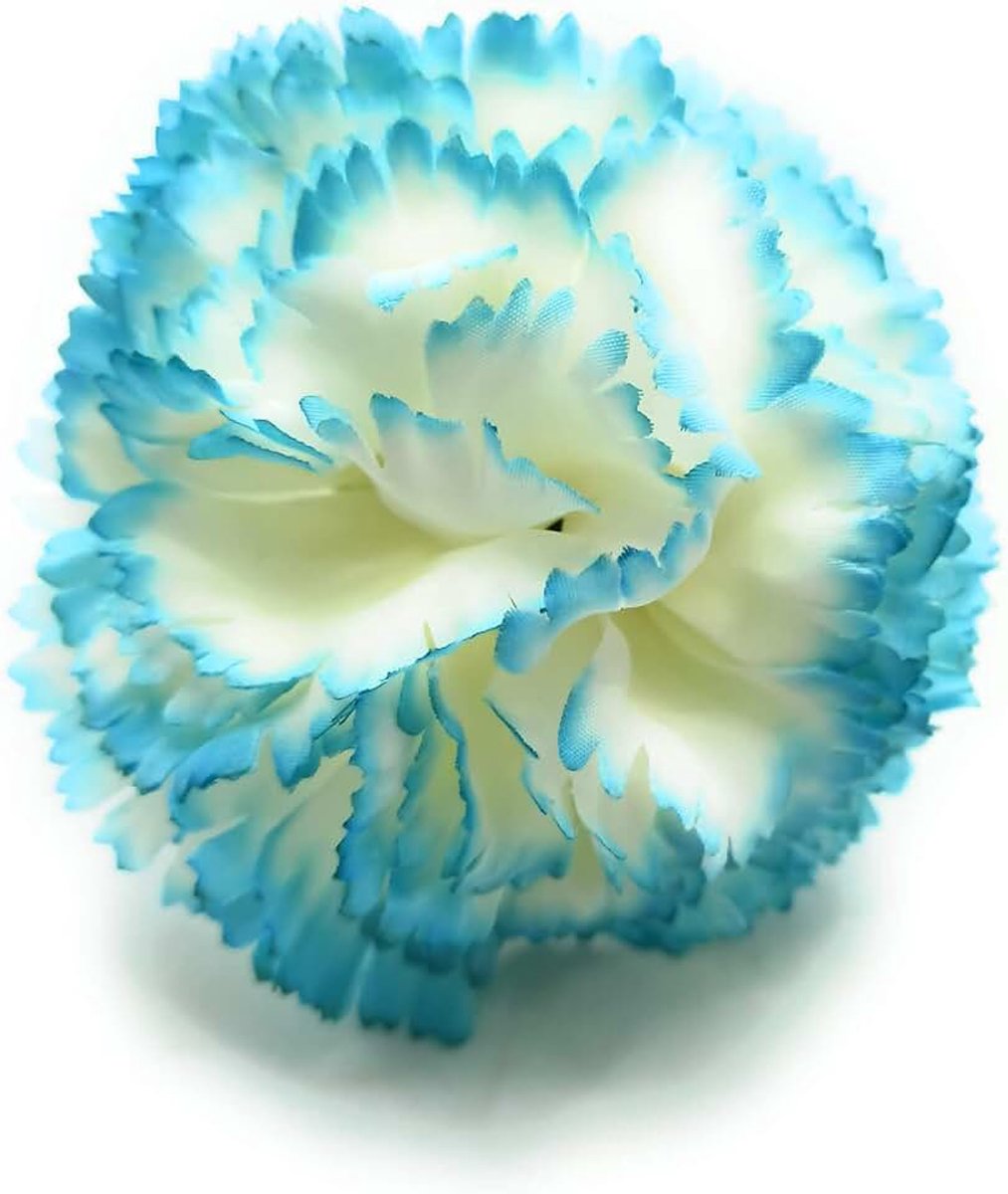 Bloemen Typisch anjers haar dames bloem flamenca anjer april beurs sevilla kunstbloem flamenco dans en zevillanas, anjer wit Celeste Ø9 cm