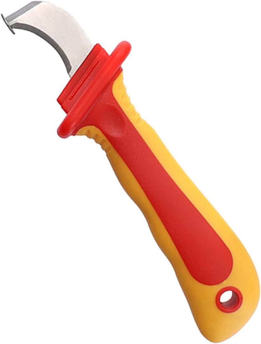 1000V Demontagemes, Geïsoleerd Kabelmantelstripmes voor Elektricien, Hoogspanningsweerstand, Geen Schade, Comfortabele grip. Compact en Draagbaar, met Isolerend Plastic