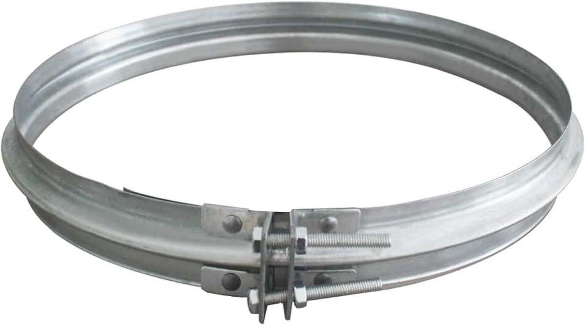 Kachelpijp voor Rookafvoer Verstelbare Verzinkte Metalen Klem Luchtkanaal Buis Deksel Ventilation klemmen spanringen voor buizen kessel (80mm)