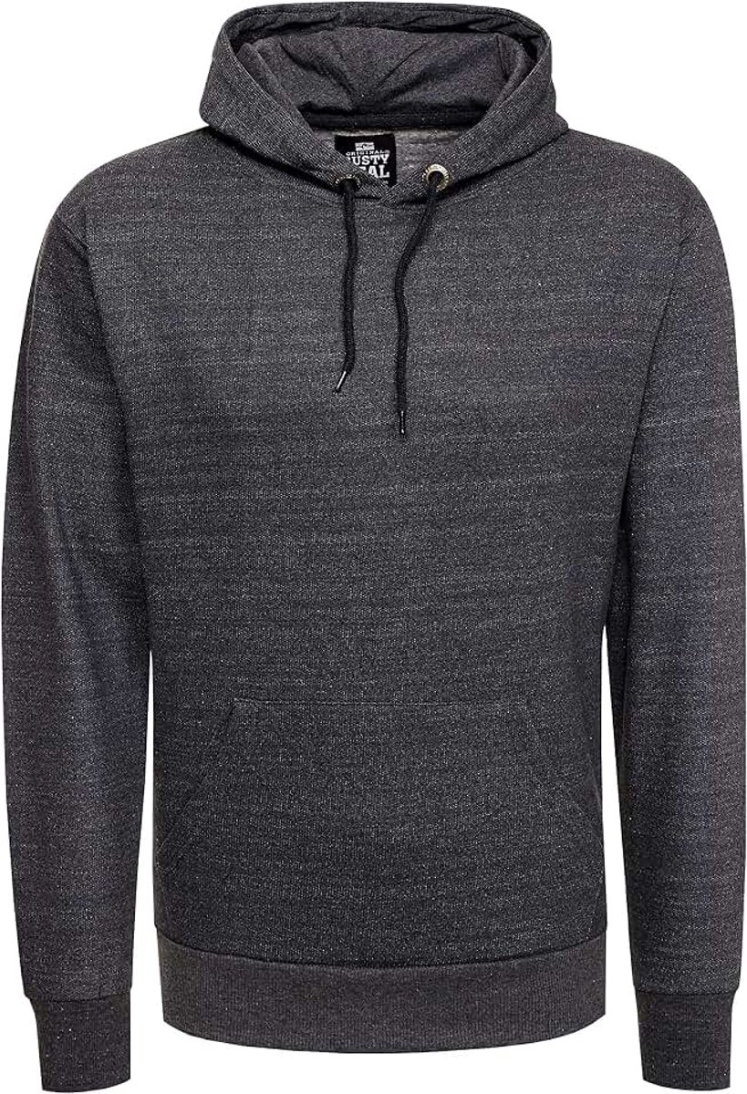 Neal Capuchontrui voor heren, sweatshirt met capuchon, basic regular fit, stretch, katoenen pullover, hoodie, sweater 161, maat S-6XL:M, kleur: antraciet, antraciet, M