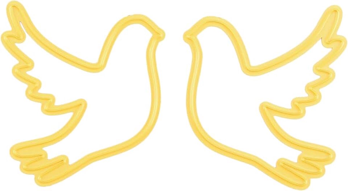 Choice Cutting Die-Doves-2 Vorm 4,5 x 9,5 cm-Kaarten Maken Benodigdheden-Metalen Matrijzen voor Scrapbooking, DIY en Papier Ambachten, Geel, 45x95mm