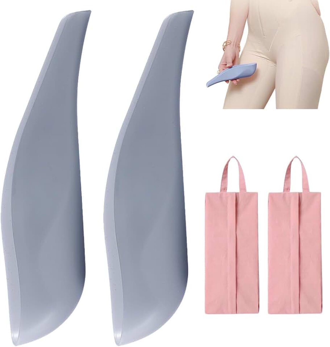 2 stuks draagbare urinella voor vrouwen, roze hulp voor vrouwen, herbruikbare urinoir met opbergtas, draagbaar urinoir voor reizen, wandelen, kamperen, activiteiten, auto
