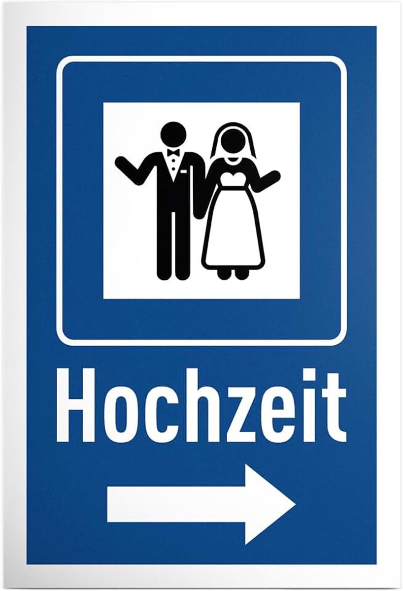 Bruiloft - bord 30 x 20 cm - Wedding Wed