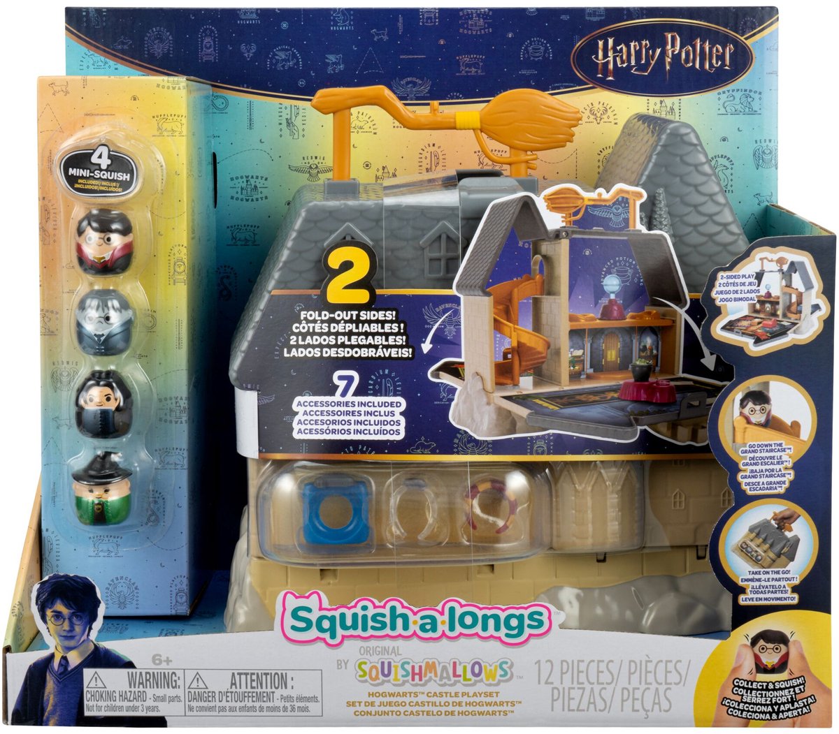 SQUISH-A-LONGS - Large Playset Harry Potter Hogwarts Castle Playset W1 - INTL