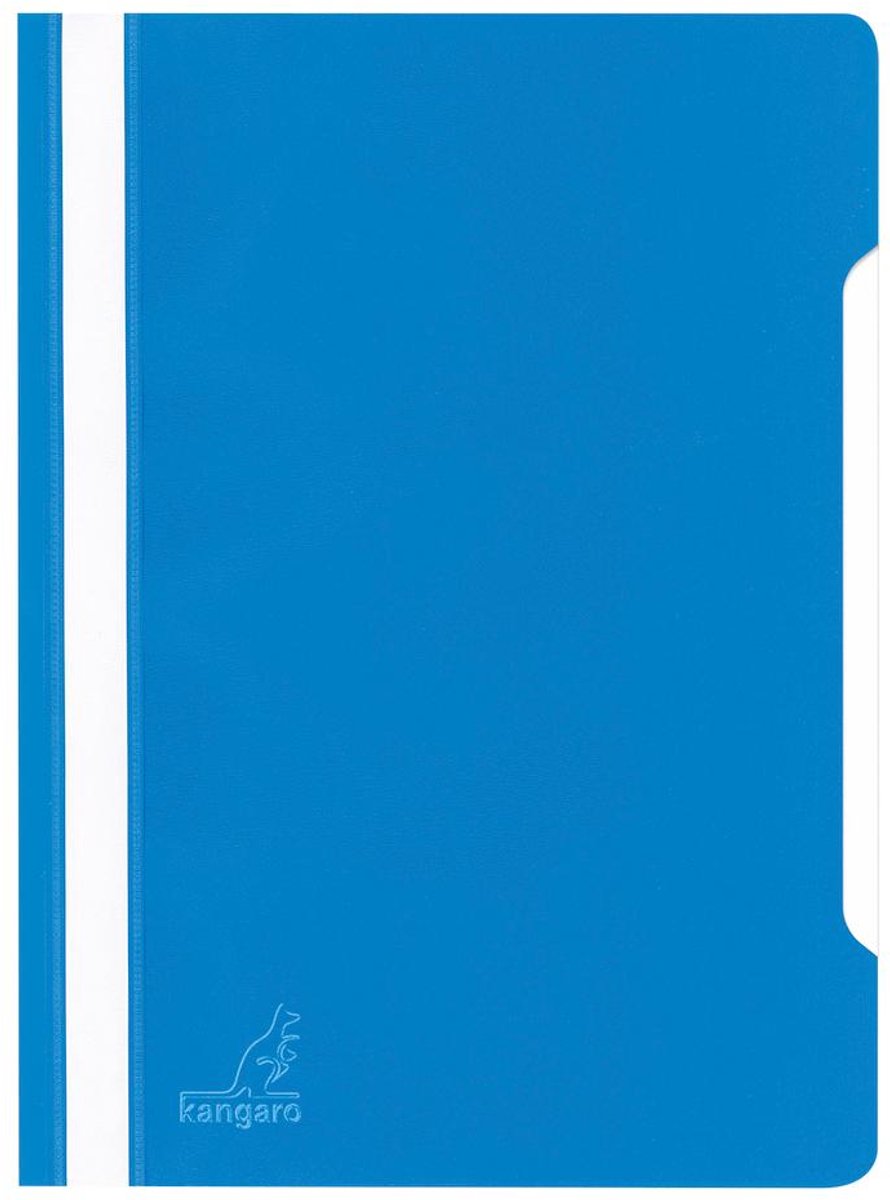 Kangaro Snelhechtermap A4 PP - Blauw krimp a 25 stuks - K-220139