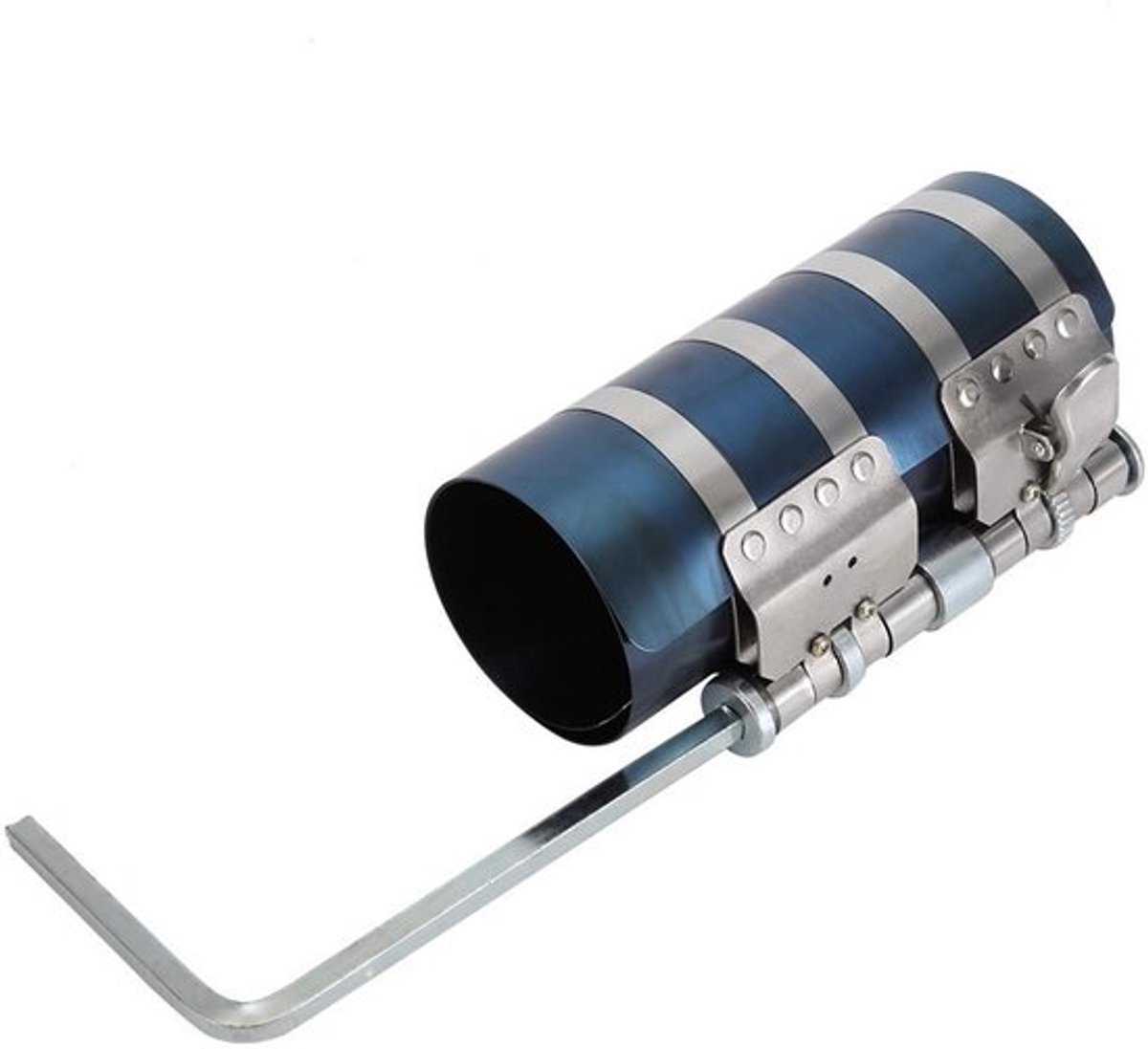 Zuigerveercompressor 53-175 mm - Motorzuigerveercompressorgereedschap - Mangaanstaal - Optionele maat 3/4/6 inch - Blauw/zilver - Pakketgewicht 260/331/560 g - Compressiegereedschap