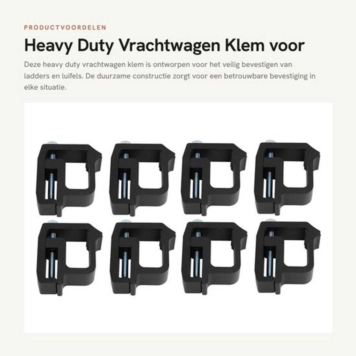 Vrachtwagenvloer Klemmen Op Zwaar Werk - Set van 8 Stuks - Vervanging voor Silverado/Sierra 1500/2500/3500 - Duurzaam Ontwerp - Geschikt voor Glasvezel/Aluminium Rails - Veelzijdige Toepassing - Truck Klemmen