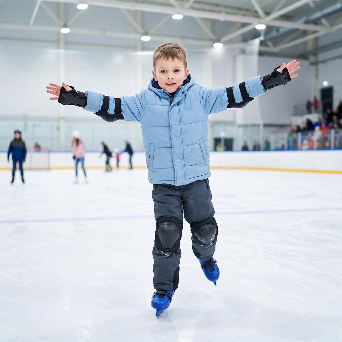 Inlineskates voor kinderen 6 stuks - verstelbare kniebeschermers - elleboog- en polsbeschermers - veilig skaten - SnelShoppen