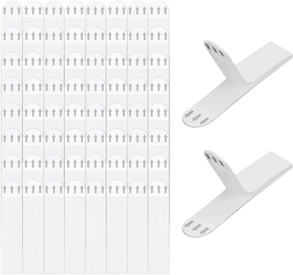 32 Paar Strips voor het Ophangen van Foto's, Middelgrote Strips voor Het Ophangen Van Foto's Zware Kwaliteit Schadevrije Spijkervrije Zelfklevende Wandstrips voor Het Ophangen Van Lijsten