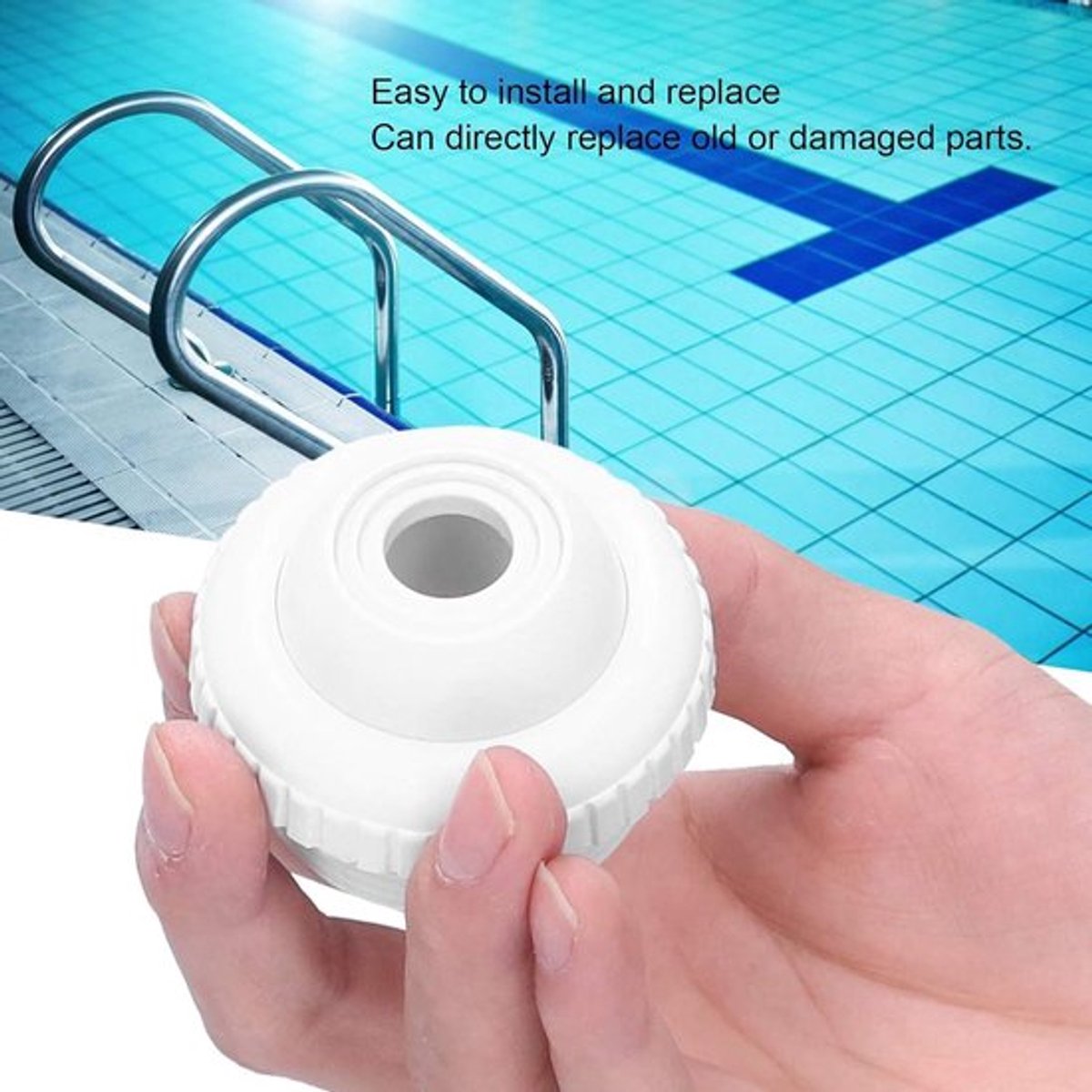 Zwembad Spa Jet Massage Nozzle - Set van 2 - Buitendraad - Draaibaar - Return Jet - Vervangende Onderdelen