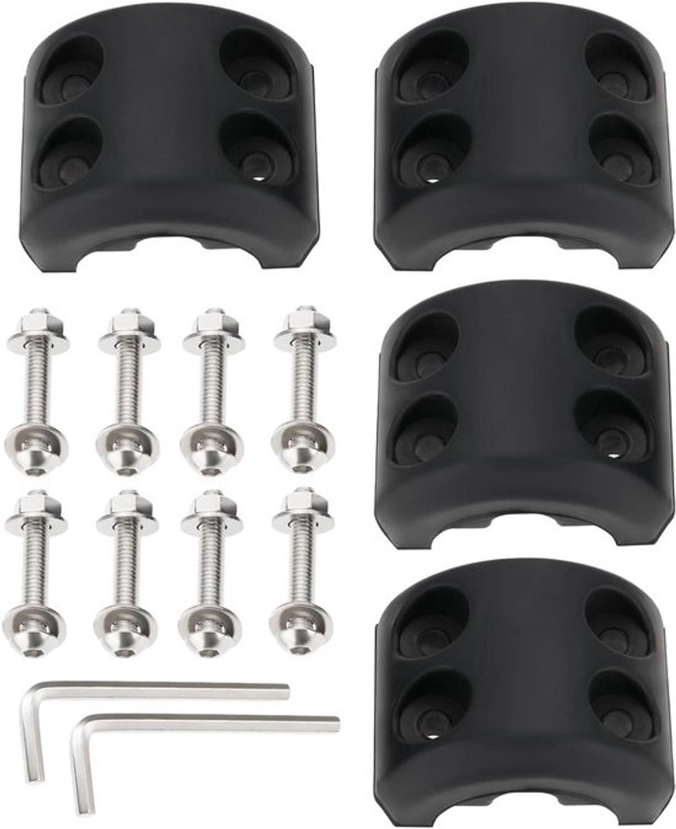 Rubber Lier Kabel Haak Stopper Lieren Accessoires voor ATV UTV Zwart met Inbussleutel