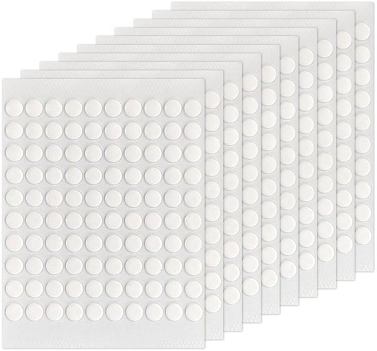 Dubbelzijdige kleefpunten - Transparant - 1000 stuks - Foto-kleefpads - Lijmpatten - Ronde plakpunten