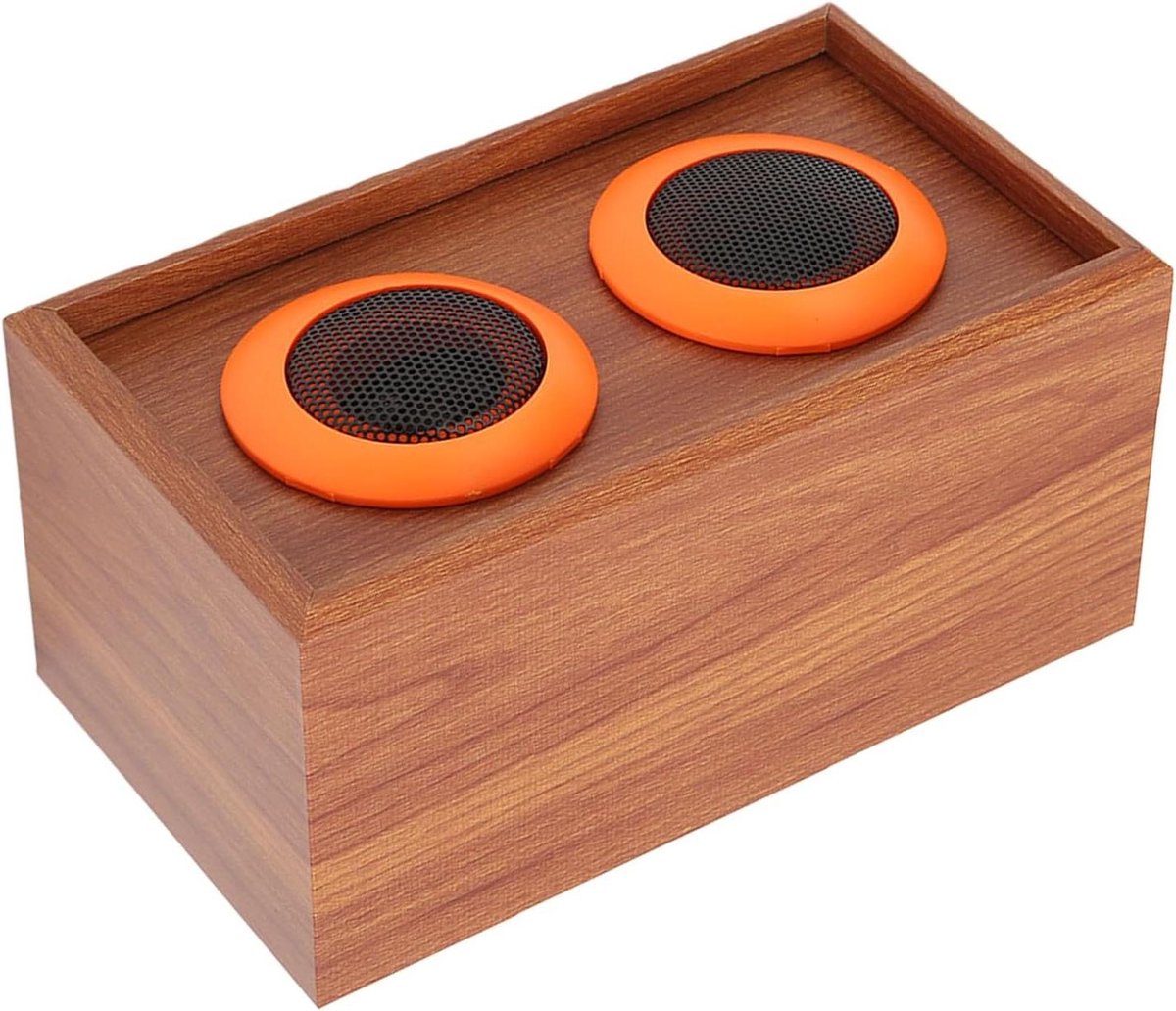 Houten Tweeter Speaker - Passieve Speaker Hout - Muziek Luisteren - Houtnerf Kast - 17 x 10 x 10 cm