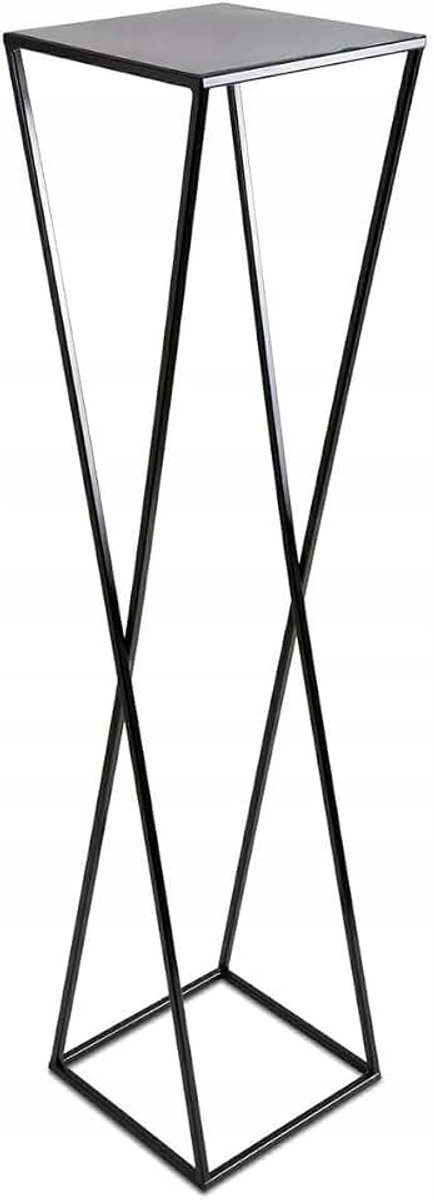 Staande bloembed 100cm zwart