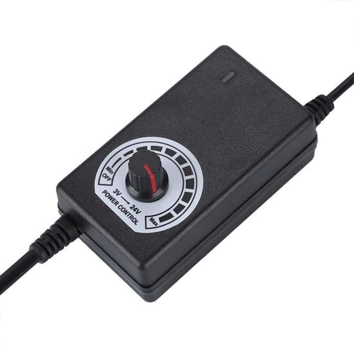 Spanningsregelaar-adapter - 24 W voeding - realtime spanningsinstelling - EU-stekker - Geschikt voor LED-verlichting - voor microboormachine