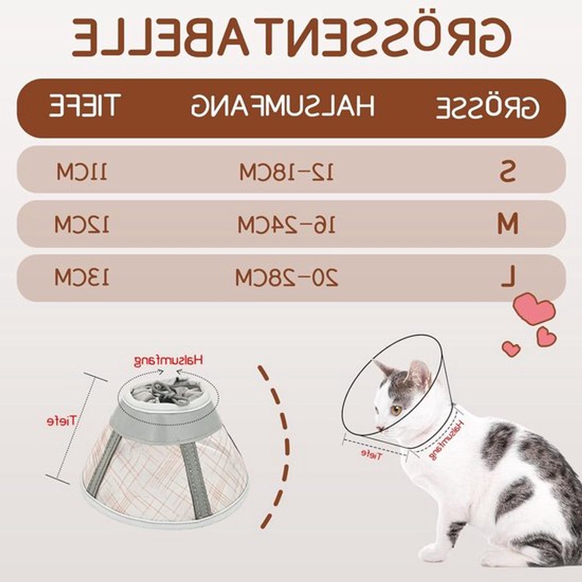 Verstelbare en Ademend Herstelhalsband voor Katten, Voorkomt Likken na Chirurgie, Ideaal voor Kittens en Volwassen Katten