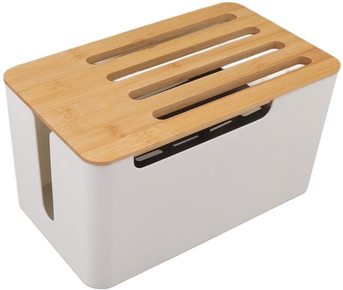 Houten Router Opbergdoos - WiFi box - Ruimtebesparend - Wandmontage - Kabelafdekking - Georganiseerd Stopcontact Beheer - Grote Ruimte