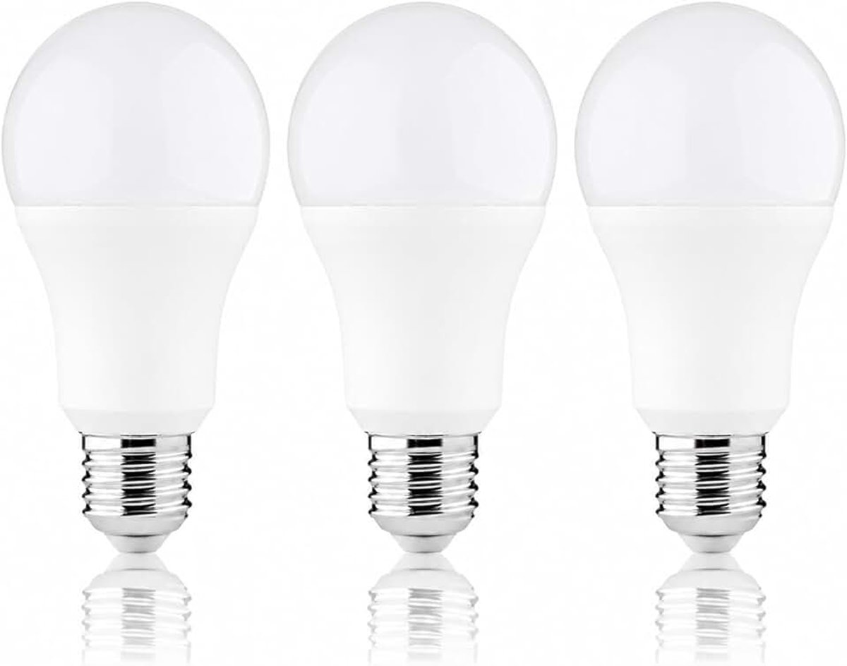 3-pack LED-lampen, 100 Watt-equivalent daglicht 6500K, heldere lampen,13W 1521 lumen E27-fitting, niet dimbaar, 15.000 uur levensduur voor slaapkamer, woonkamer, kantoor