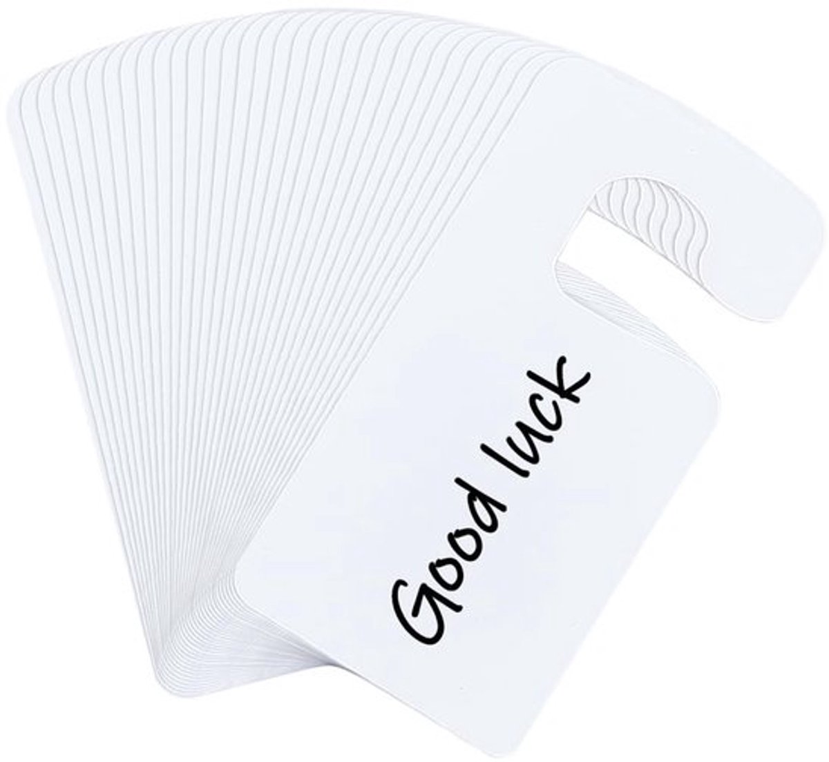 Deurhanger Tags - Tekenhanger - PVC Hangtags - Wit - Lege Deurlabels - Voor Thuiskantoor en Hotel - 30 Stuks