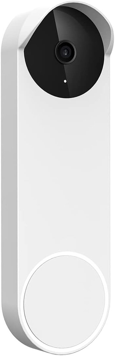 Siliconen deurbel hoes - Beschermhoes slimme deurbel - Weerbescherming buiten - Snelle pasvorm - 16.4 cm - Wit