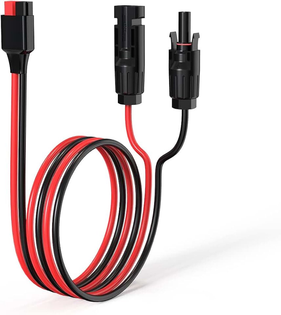 10AWG Zonnepaneelkabel naar Anderson Connector Zonne-verlengkabel voor Goal Zero Yeti Draagbare Power Station Zonnegenerator Batterijpakket (2FT)