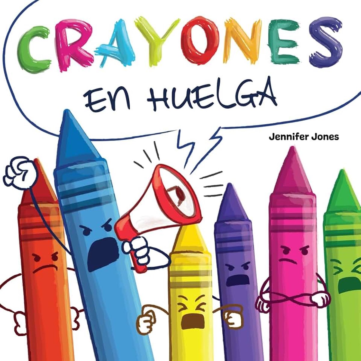 Crayones en Huelga: Un libro infantil divertido, con rimas y leído en voz alta sobre el respeto y la amabilidad por los útiles escolares