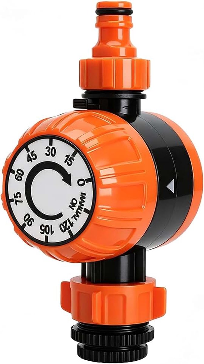 Mechanisch, irrigatiecomputer, automatisch, 120 minuten | Orange Tuintimer, irrigatie gazonsproeier, timer, irrigatiecontrole, irrigatietimer