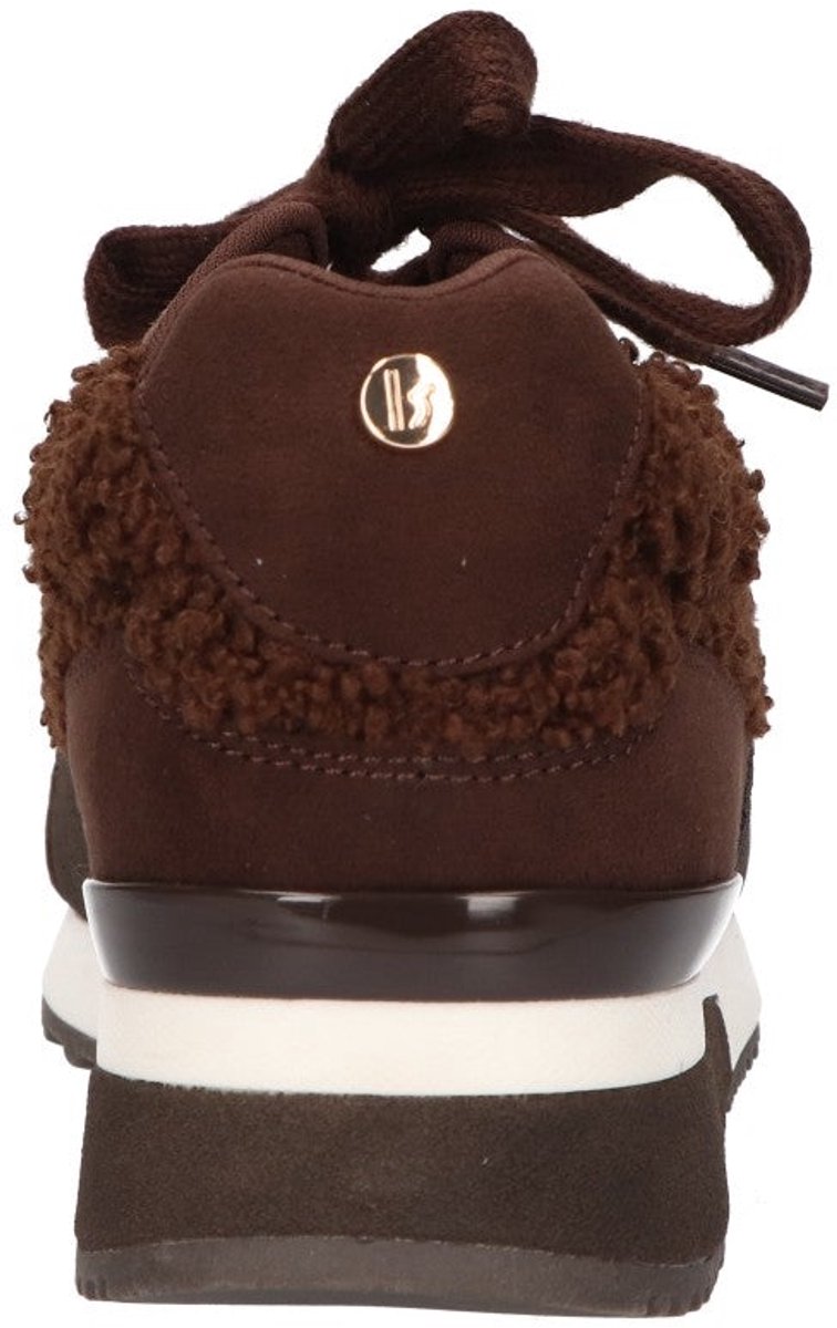 La Strada Sneaker Bruin Met Bont - Damesschoenen - Maat - 38