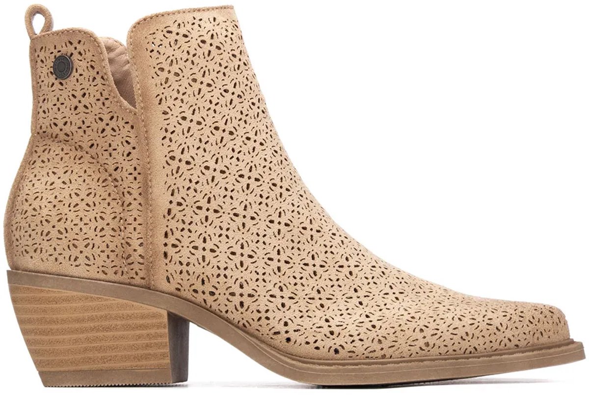 Refresh 175041 Booties Met Hak Beige EU 37 Vrouw