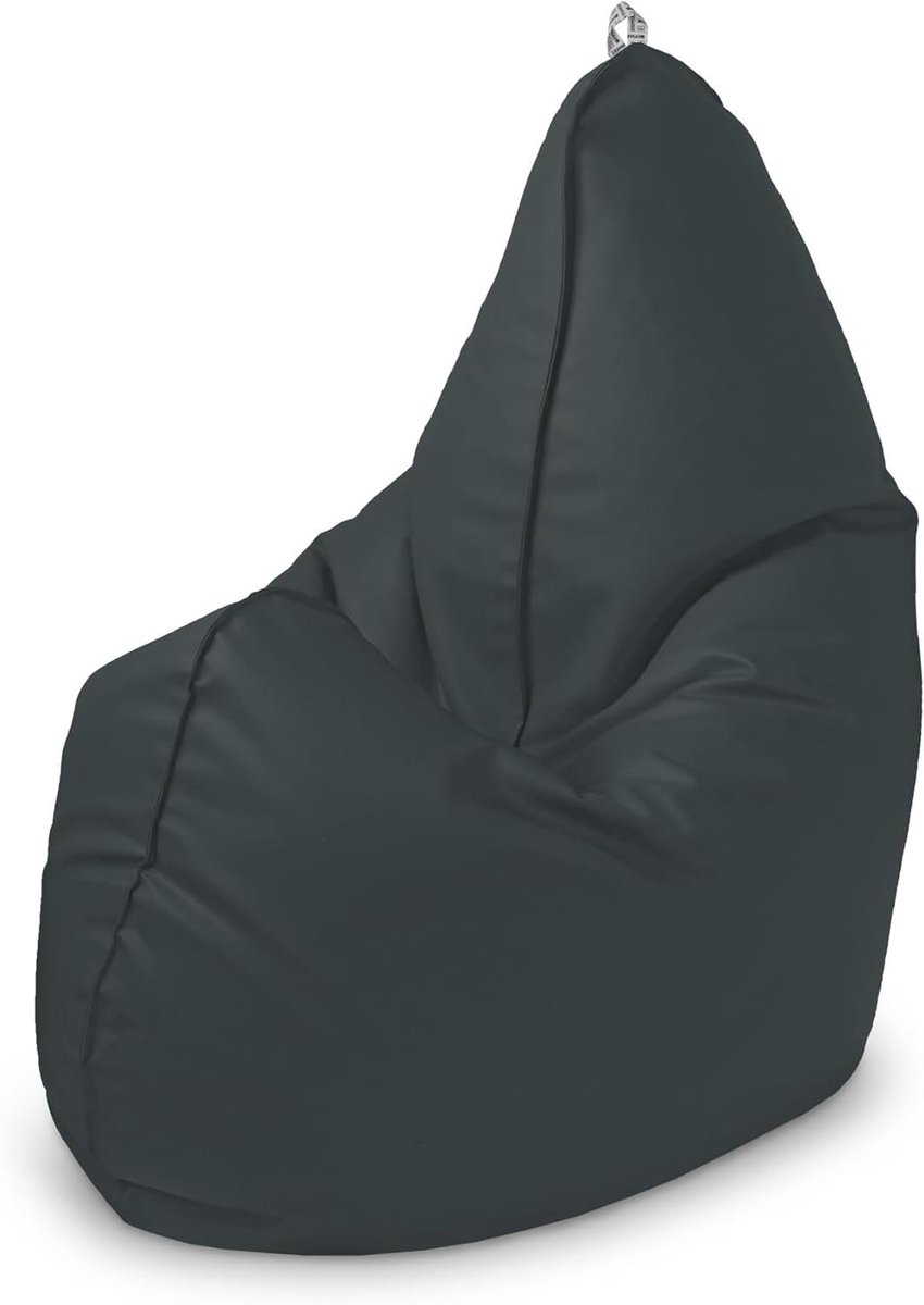 Zitzak Relax - Zitkussen Poef - Ontspannen Thuis - Dubbel Gestikt - 120 x 90 cm - Grijs