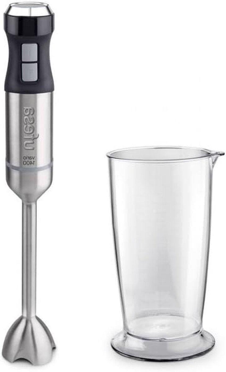 Staafmixer - Handmixer - Snel Ingrediënten Mixen - Krachtige 1400W Motor - XL Voet - Inox