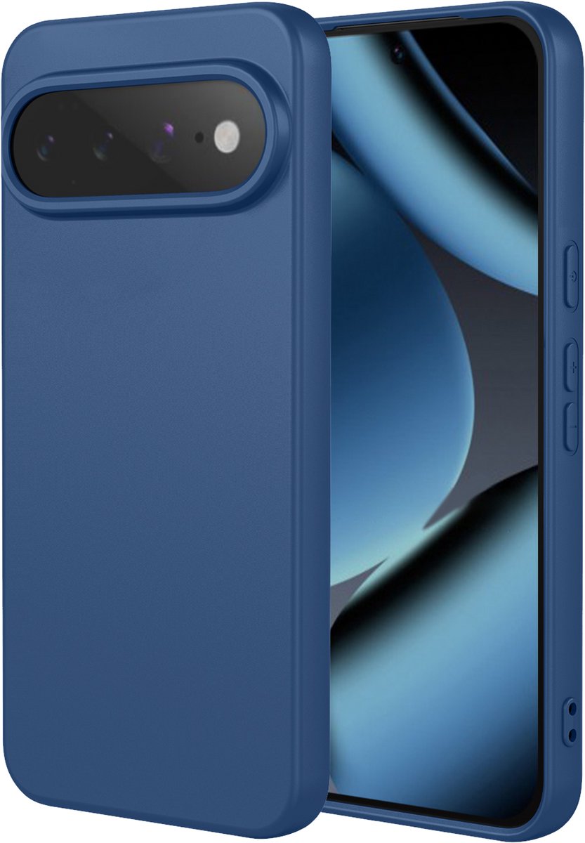 MobyDefend Hoesje - Geschikt voor Google Pixel 11 Pro - Matte Siliconen Backcover - Blauw